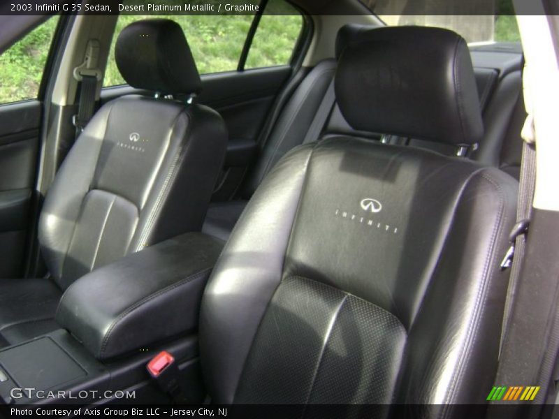 Desert Platinum Metallic / Graphite 2003 Infiniti G 35 Sedan