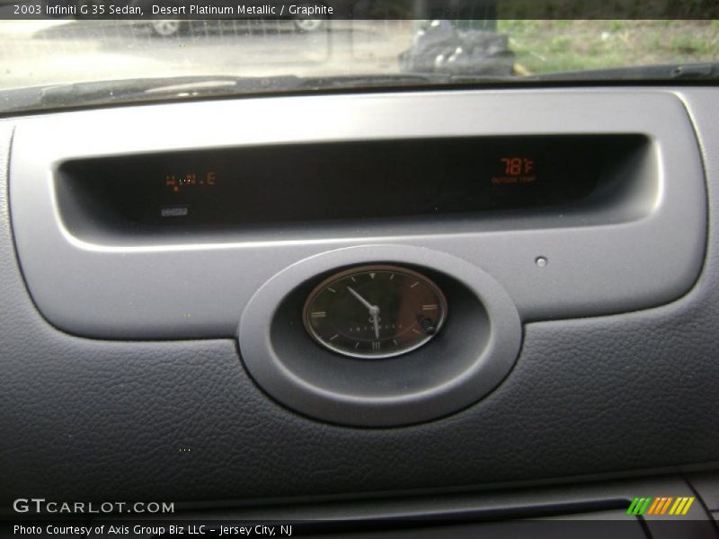 Desert Platinum Metallic / Graphite 2003 Infiniti G 35 Sedan