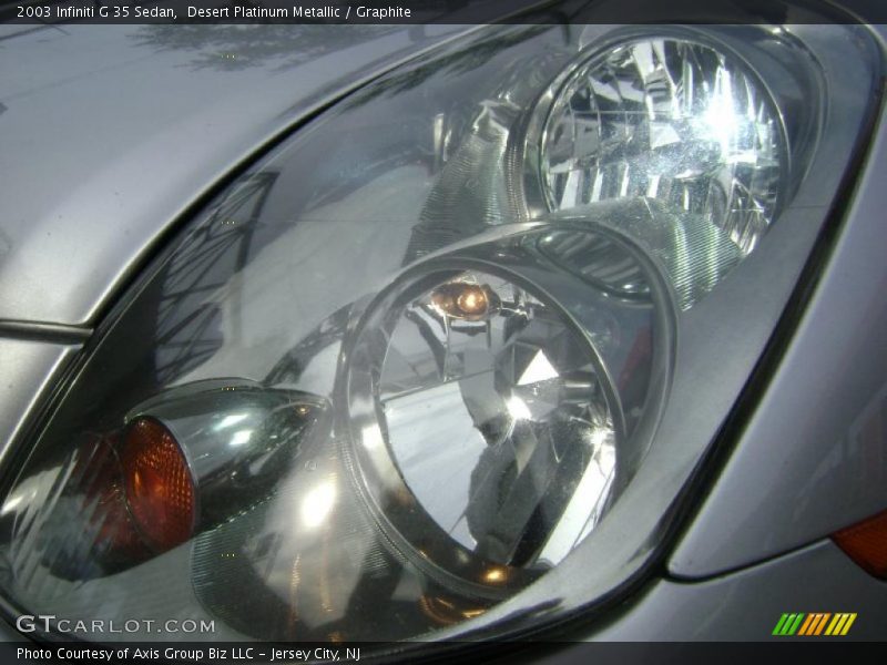 Desert Platinum Metallic / Graphite 2003 Infiniti G 35 Sedan