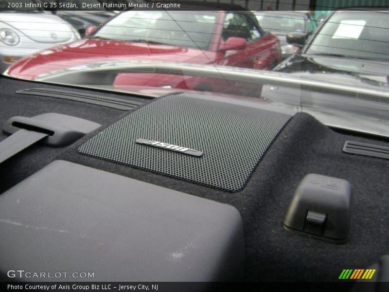 Desert Platinum Metallic / Graphite 2003 Infiniti G 35 Sedan