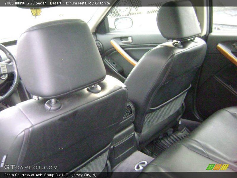 Desert Platinum Metallic / Graphite 2003 Infiniti G 35 Sedan