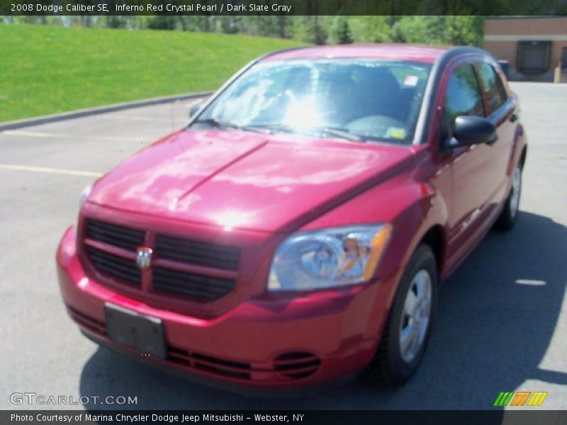 Inferno Red Crystal Pearl / Dark Slate Gray 2008 Dodge Caliber SE