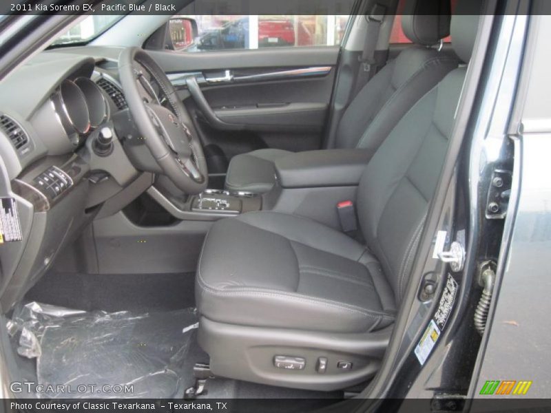 Pacific Blue / Black 2011 Kia Sorento EX
