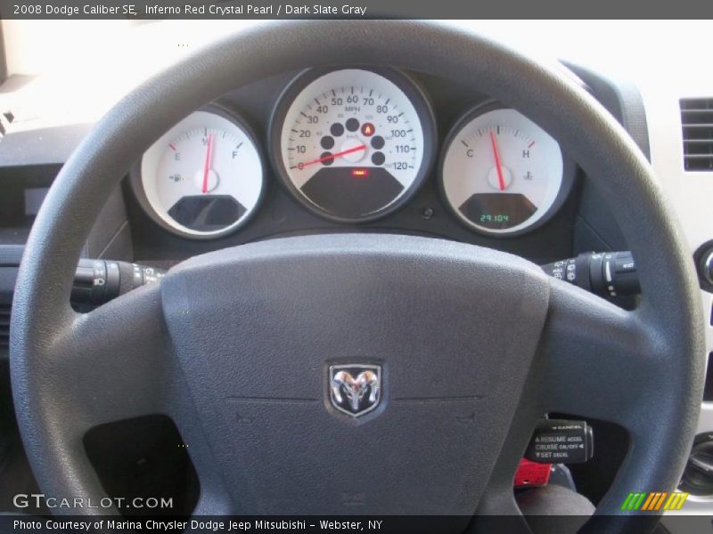 Inferno Red Crystal Pearl / Dark Slate Gray 2008 Dodge Caliber SE
