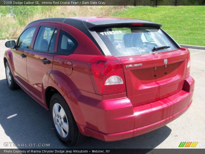 Inferno Red Crystal Pearl / Dark Slate Gray 2008 Dodge Caliber SE