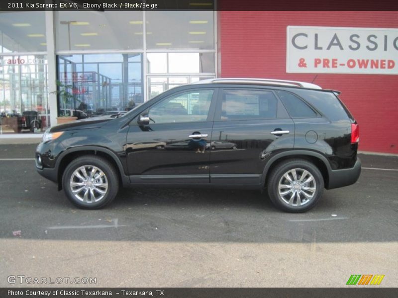 Ebony Black / Black/Beige 2011 Kia Sorento EX V6