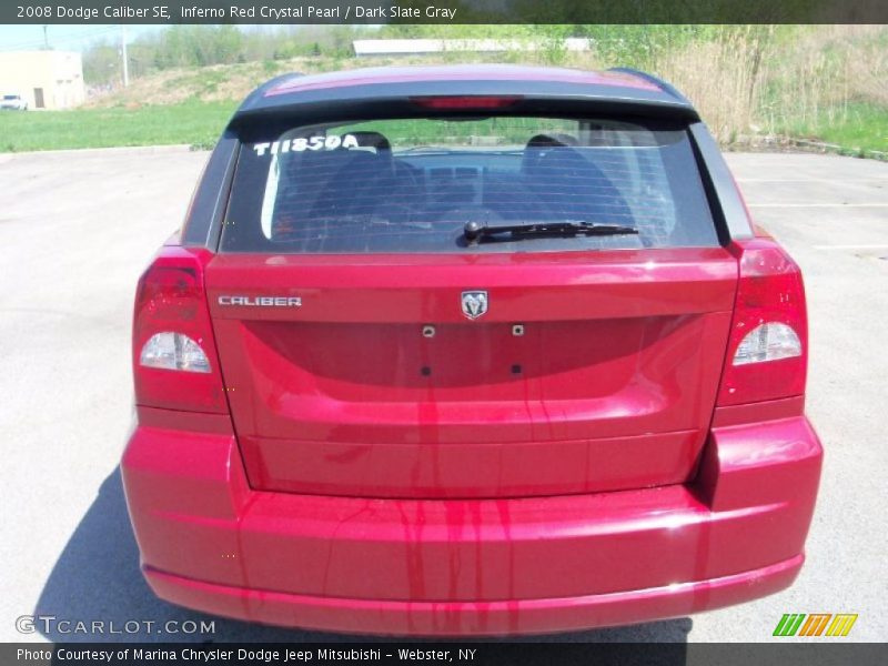 Inferno Red Crystal Pearl / Dark Slate Gray 2008 Dodge Caliber SE