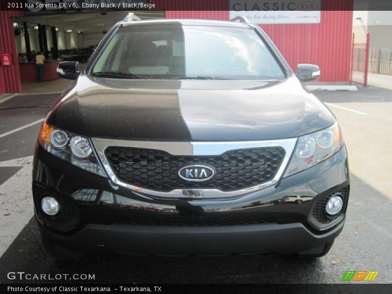 Ebony Black / Black/Beige 2011 Kia Sorento EX V6