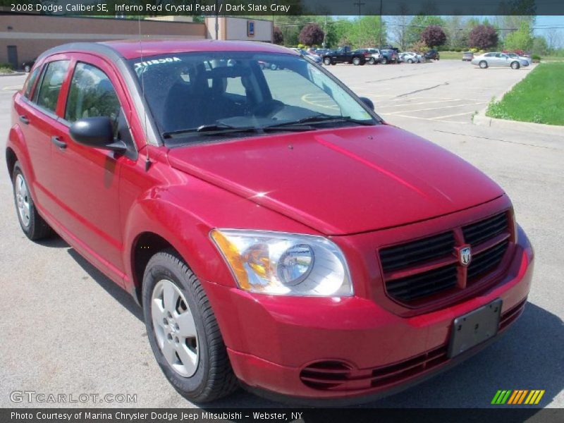 Inferno Red Crystal Pearl / Dark Slate Gray 2008 Dodge Caliber SE