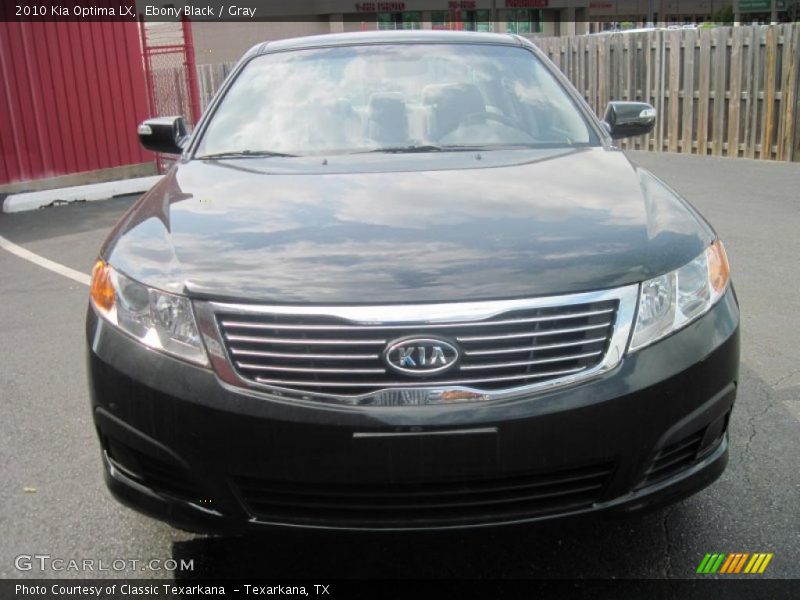 Ebony Black / Gray 2010 Kia Optima LX