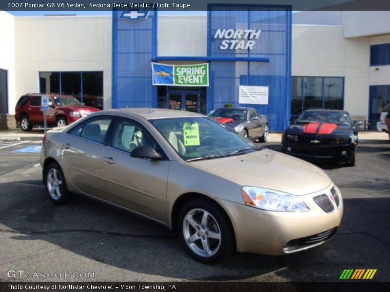 Sedona Beige Metallic / Light Taupe 2007 Pontiac G6 V6 Sedan