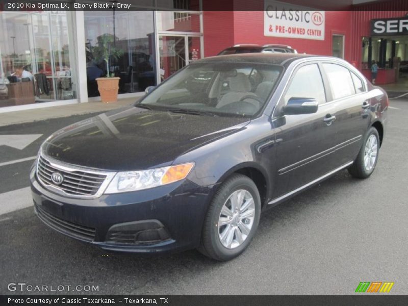 Ebony Black / Gray 2010 Kia Optima LX