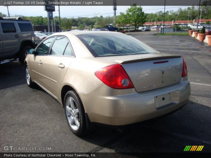 Sedona Beige Metallic / Light Taupe 2007 Pontiac G6 V6 Sedan
