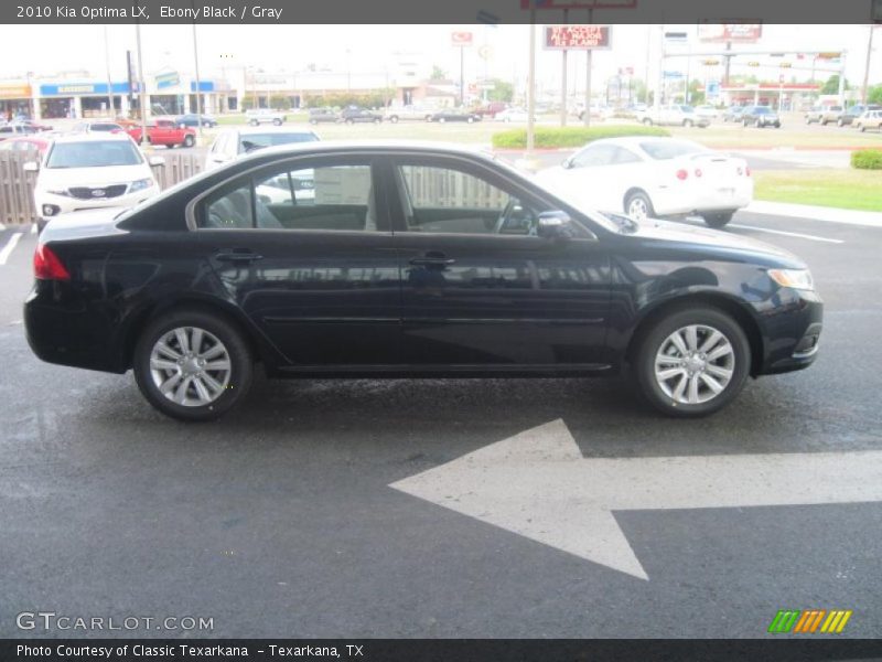 Ebony Black / Gray 2010 Kia Optima LX