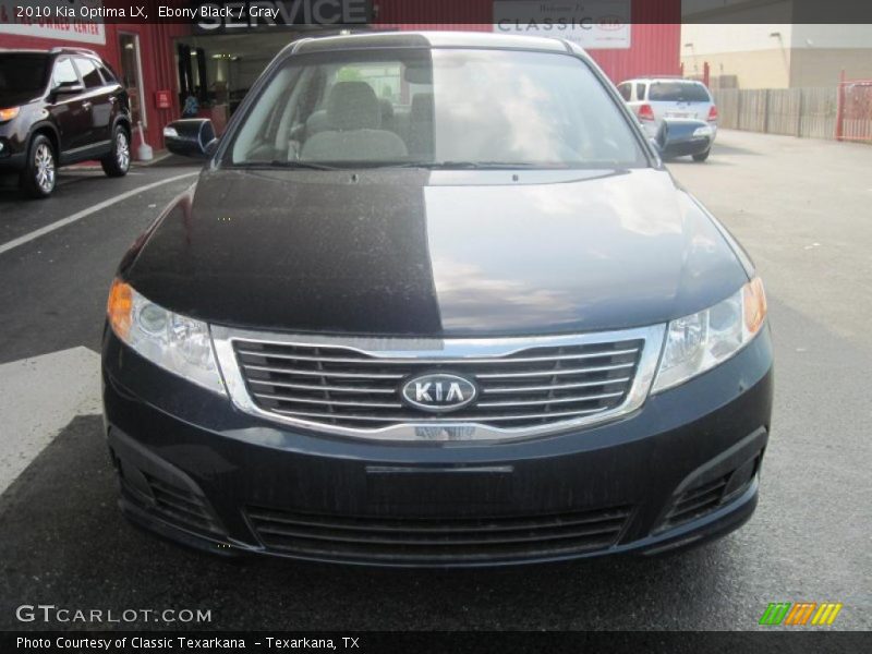 Ebony Black / Gray 2010 Kia Optima LX