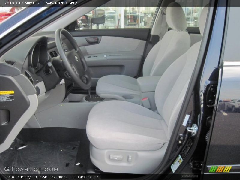 Ebony Black / Gray 2010 Kia Optima LX