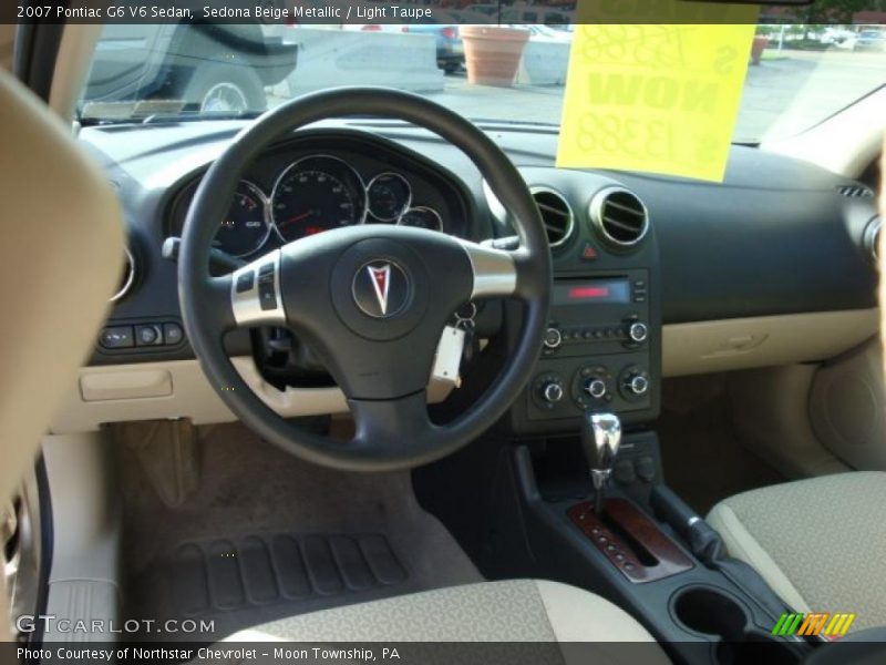 Sedona Beige Metallic / Light Taupe 2007 Pontiac G6 V6 Sedan