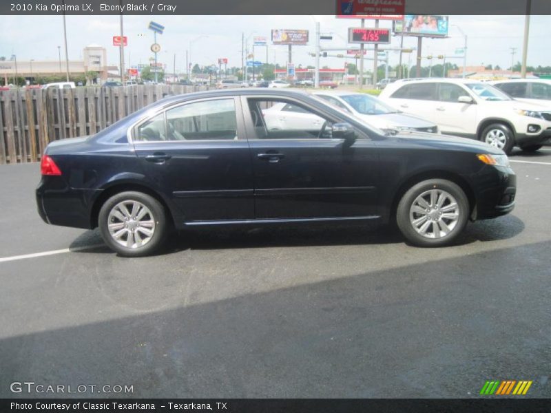 Ebony Black / Gray 2010 Kia Optima LX