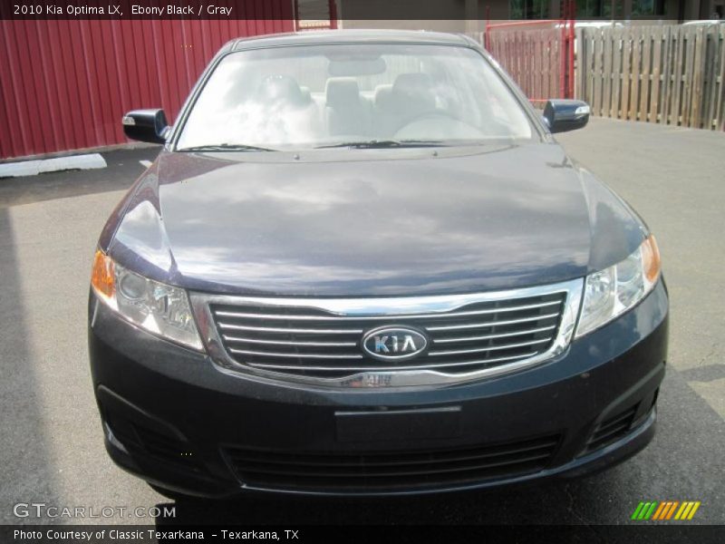 Ebony Black / Gray 2010 Kia Optima LX