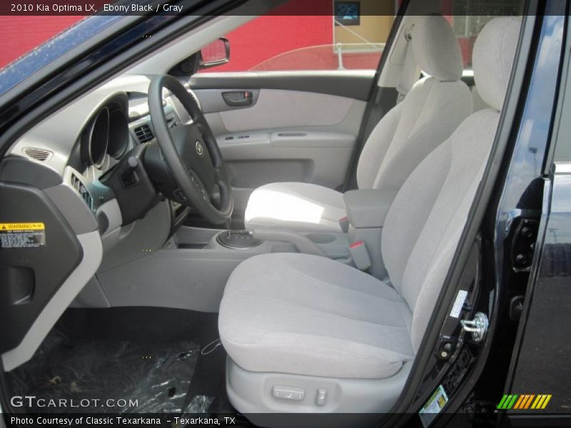 Ebony Black / Gray 2010 Kia Optima LX