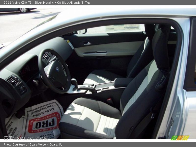 Silver Metallic / Off Black/Blonde T-Tec 2011 Volvo C30 T5