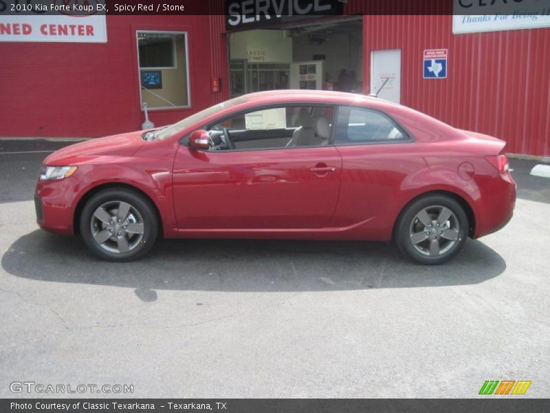Spicy Red / Stone 2010 Kia Forte Koup EX