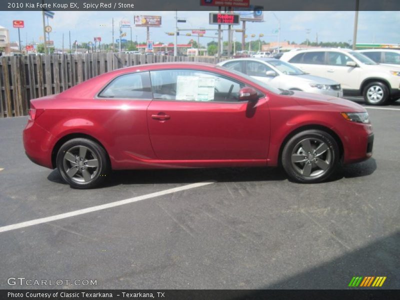 Spicy Red / Stone 2010 Kia Forte Koup EX