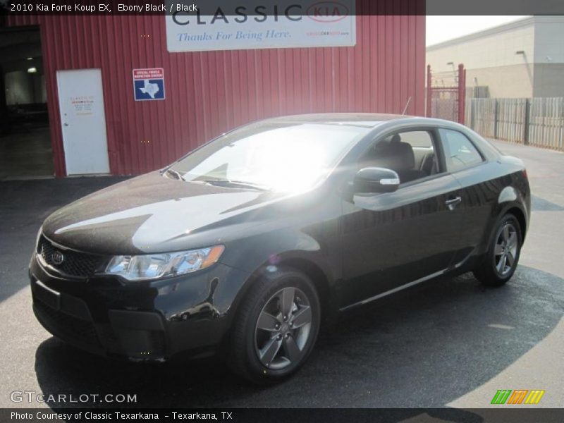 Ebony Black / Black 2010 Kia Forte Koup EX