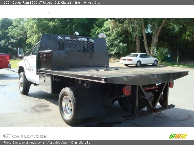 Bright White / Gray 1994 Dodge Ram 3500 LT Regular Cab Chassis