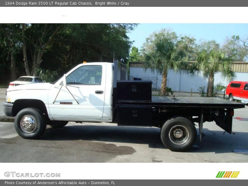 Bright White / Gray 1994 Dodge Ram 3500 LT Regular Cab Chassis