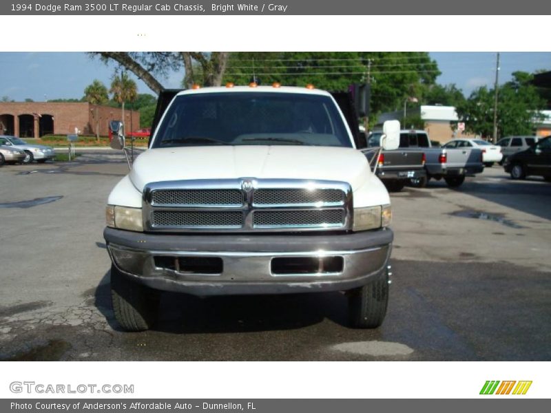 Bright White / Gray 1994 Dodge Ram 3500 LT Regular Cab Chassis