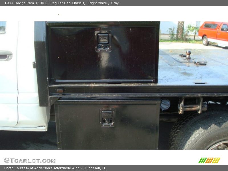 Bright White / Gray 1994 Dodge Ram 3500 LT Regular Cab Chassis