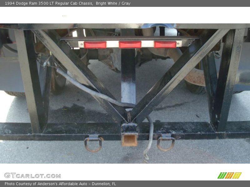 Bright White / Gray 1994 Dodge Ram 3500 LT Regular Cab Chassis