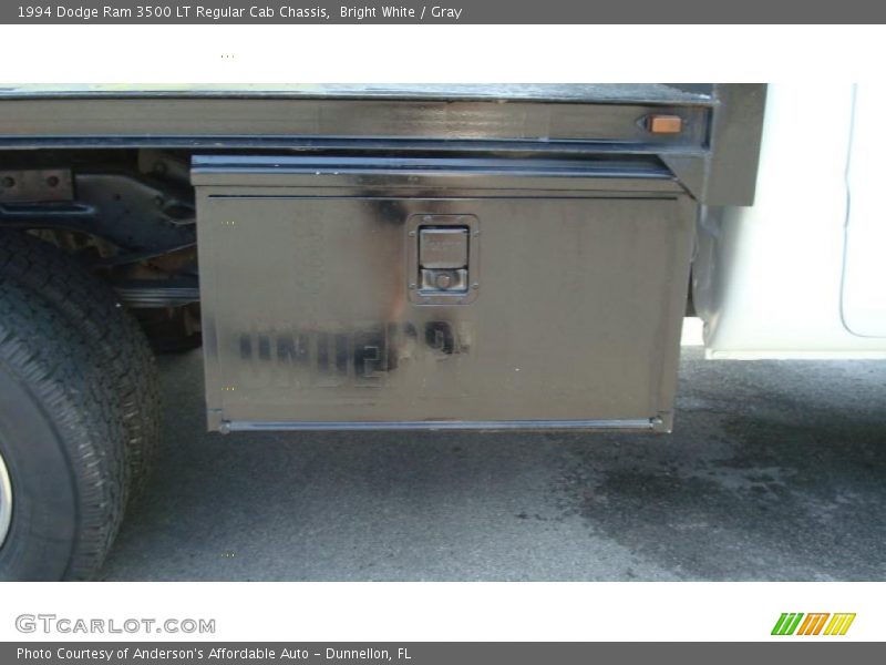Bright White / Gray 1994 Dodge Ram 3500 LT Regular Cab Chassis