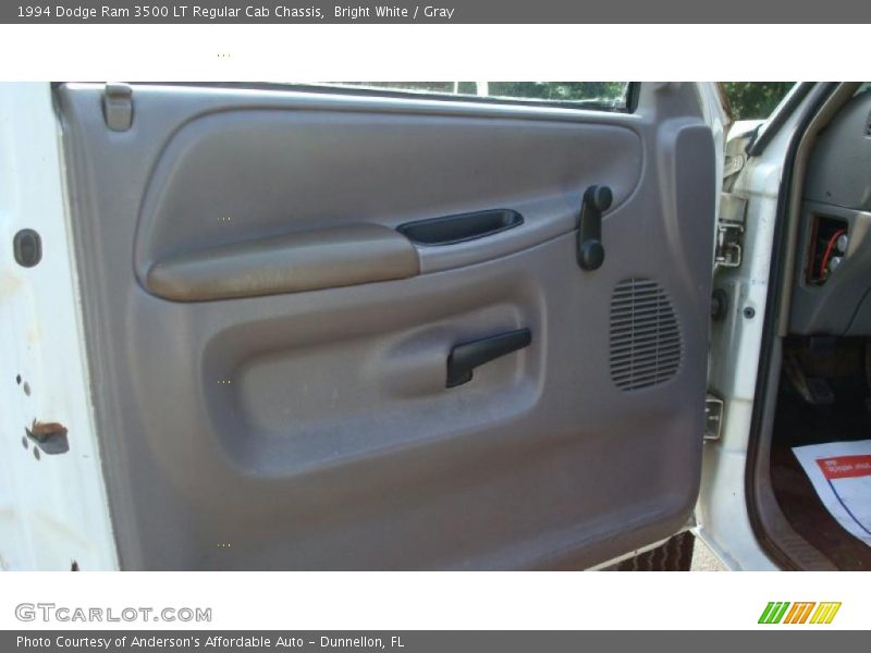 Bright White / Gray 1994 Dodge Ram 3500 LT Regular Cab Chassis