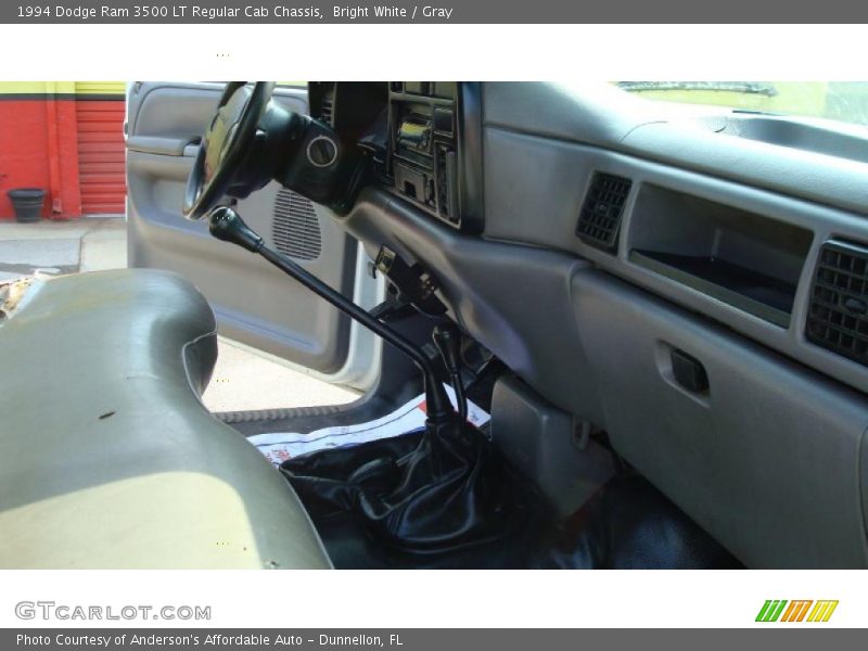 Bright White / Gray 1994 Dodge Ram 3500 LT Regular Cab Chassis
