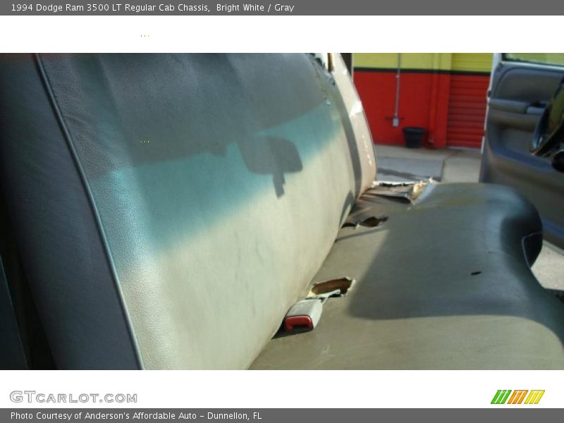 Bright White / Gray 1994 Dodge Ram 3500 LT Regular Cab Chassis