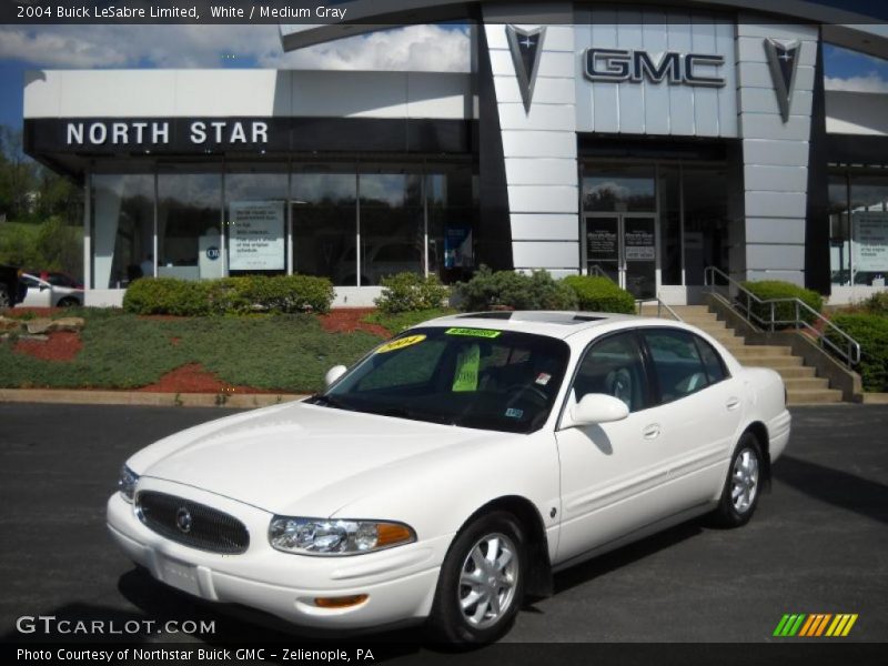 White / Medium Gray 2004 Buick LeSabre Limited