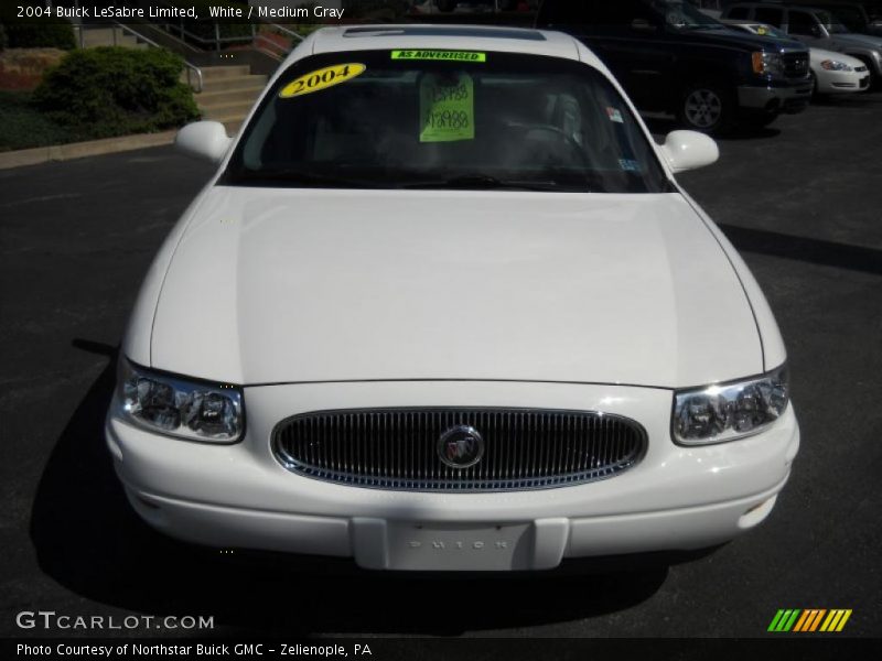 White / Medium Gray 2004 Buick LeSabre Limited