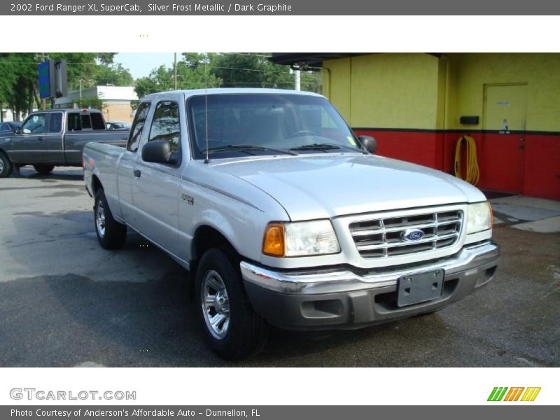 Silver Frost Metallic / Dark Graphite 2002 Ford Ranger XL SuperCab