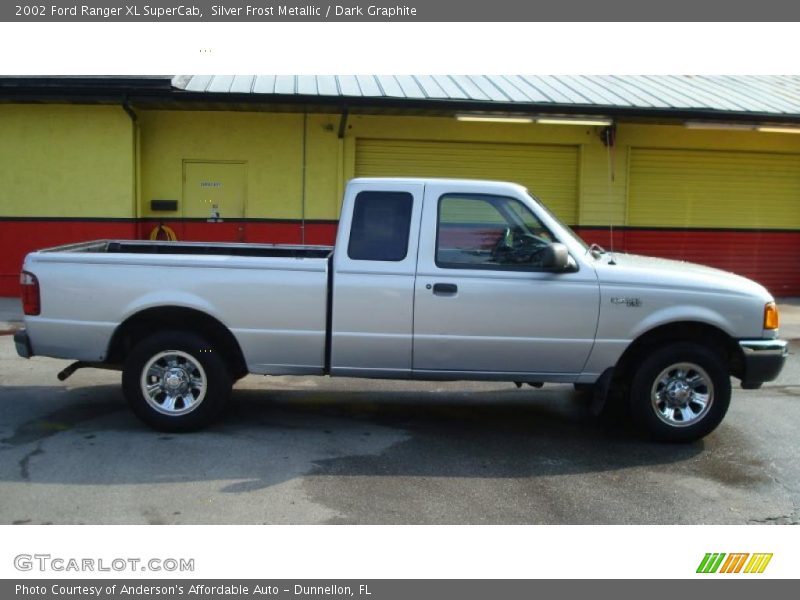 Silver Frost Metallic / Dark Graphite 2002 Ford Ranger XL SuperCab