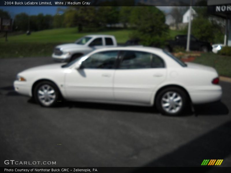 White / Medium Gray 2004 Buick LeSabre Limited
