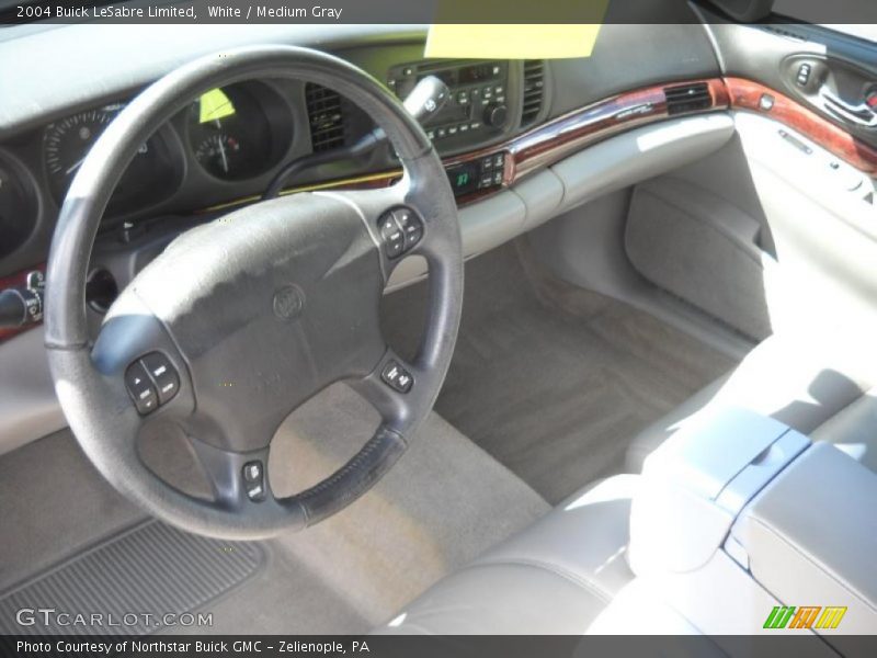 White / Medium Gray 2004 Buick LeSabre Limited