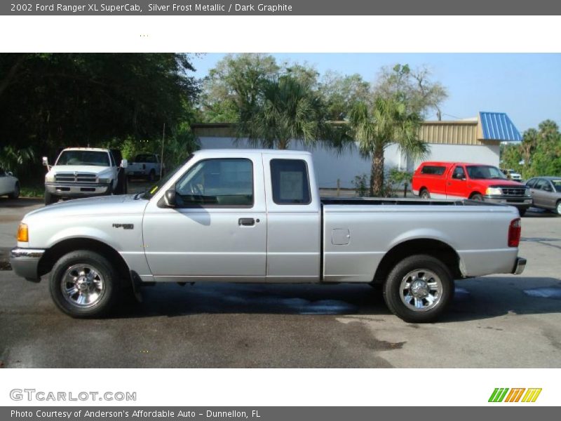 Silver Frost Metallic / Dark Graphite 2002 Ford Ranger XL SuperCab