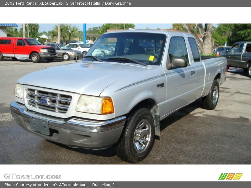 Silver Frost Metallic / Dark Graphite 2002 Ford Ranger XL SuperCab