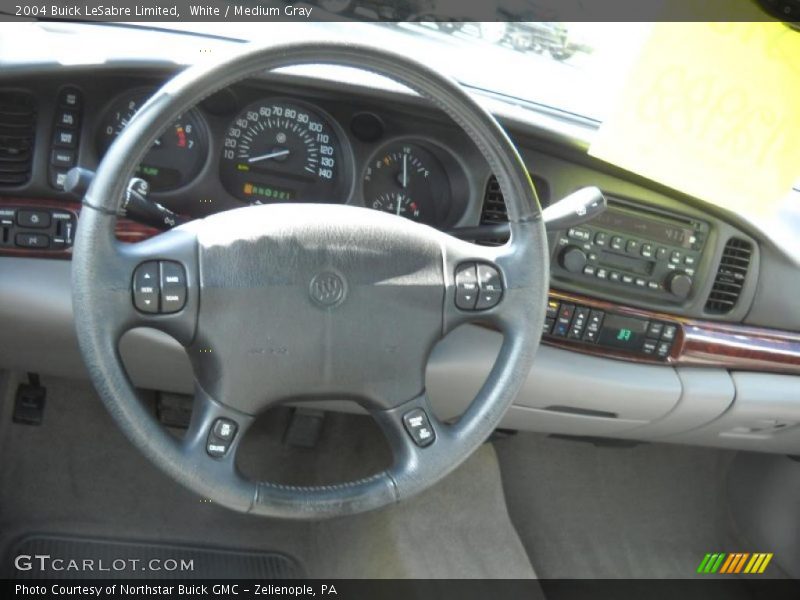 White / Medium Gray 2004 Buick LeSabre Limited