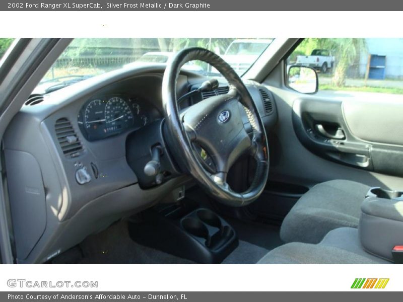 Silver Frost Metallic / Dark Graphite 2002 Ford Ranger XL SuperCab