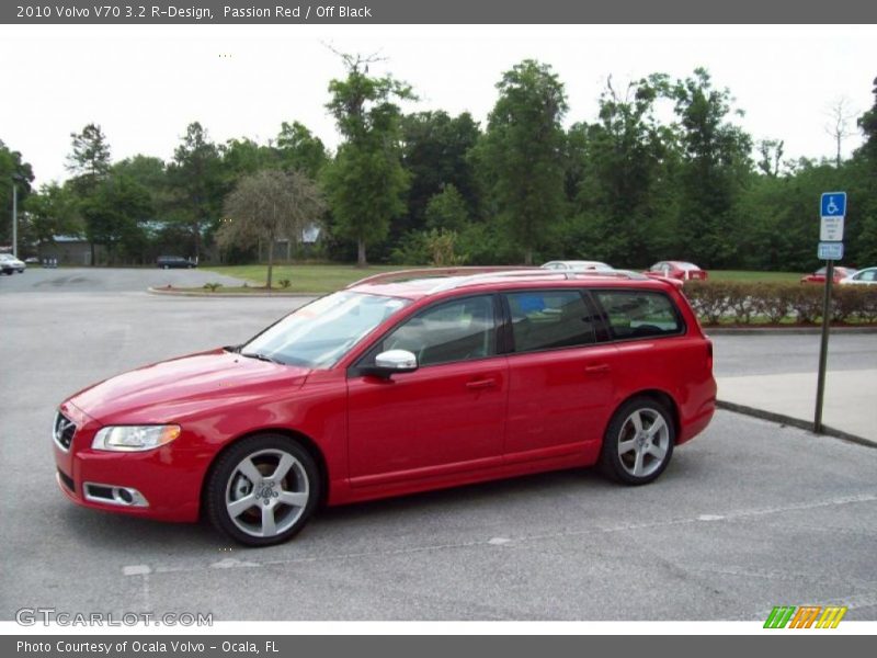 Passion Red / Off Black 2010 Volvo V70 3.2 R-Design