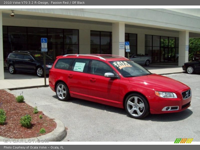 Passion Red / Off Black 2010 Volvo V70 3.2 R-Design