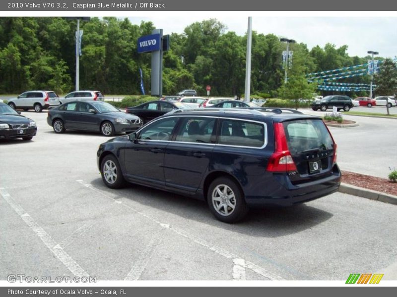 Caspian Blue Metallic / Off Black 2010 Volvo V70 3.2